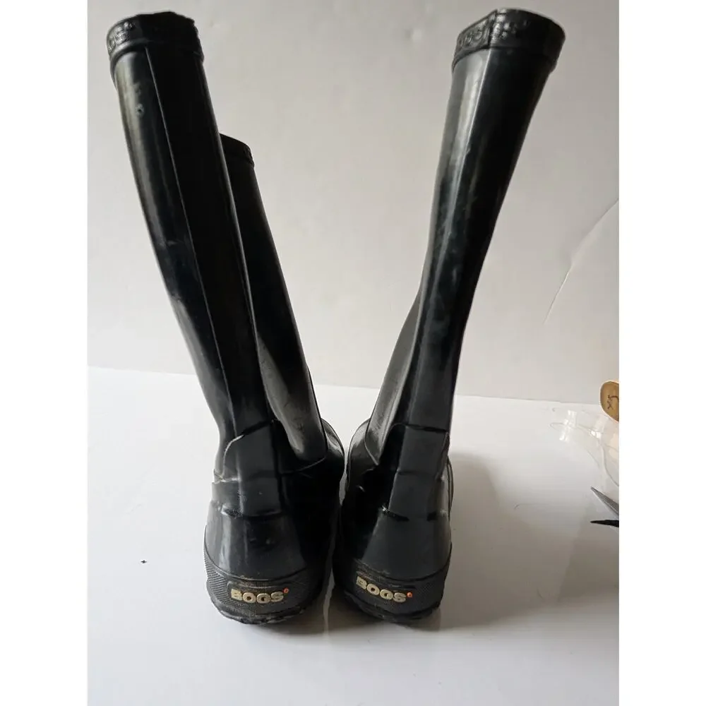 BOGS Rubber Waterproof Rain Snow Boots‎ 71325 Black Youth 2